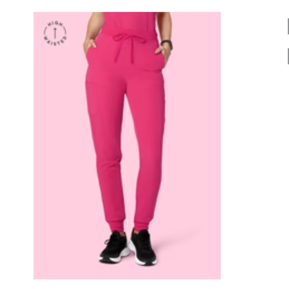 Hot pink Mandala scrub pants (SIZE L - regular)
